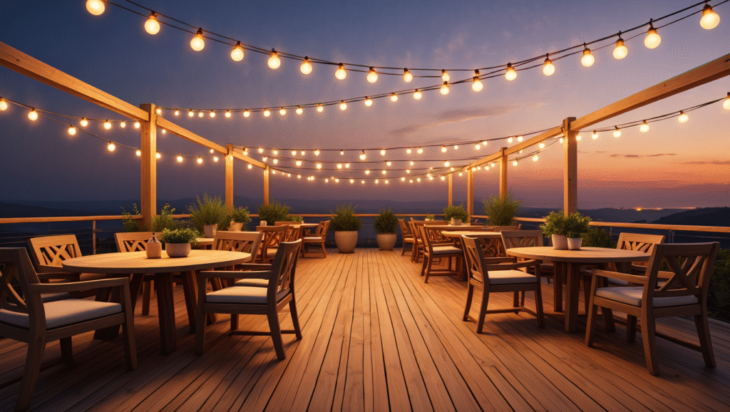 bistro lights