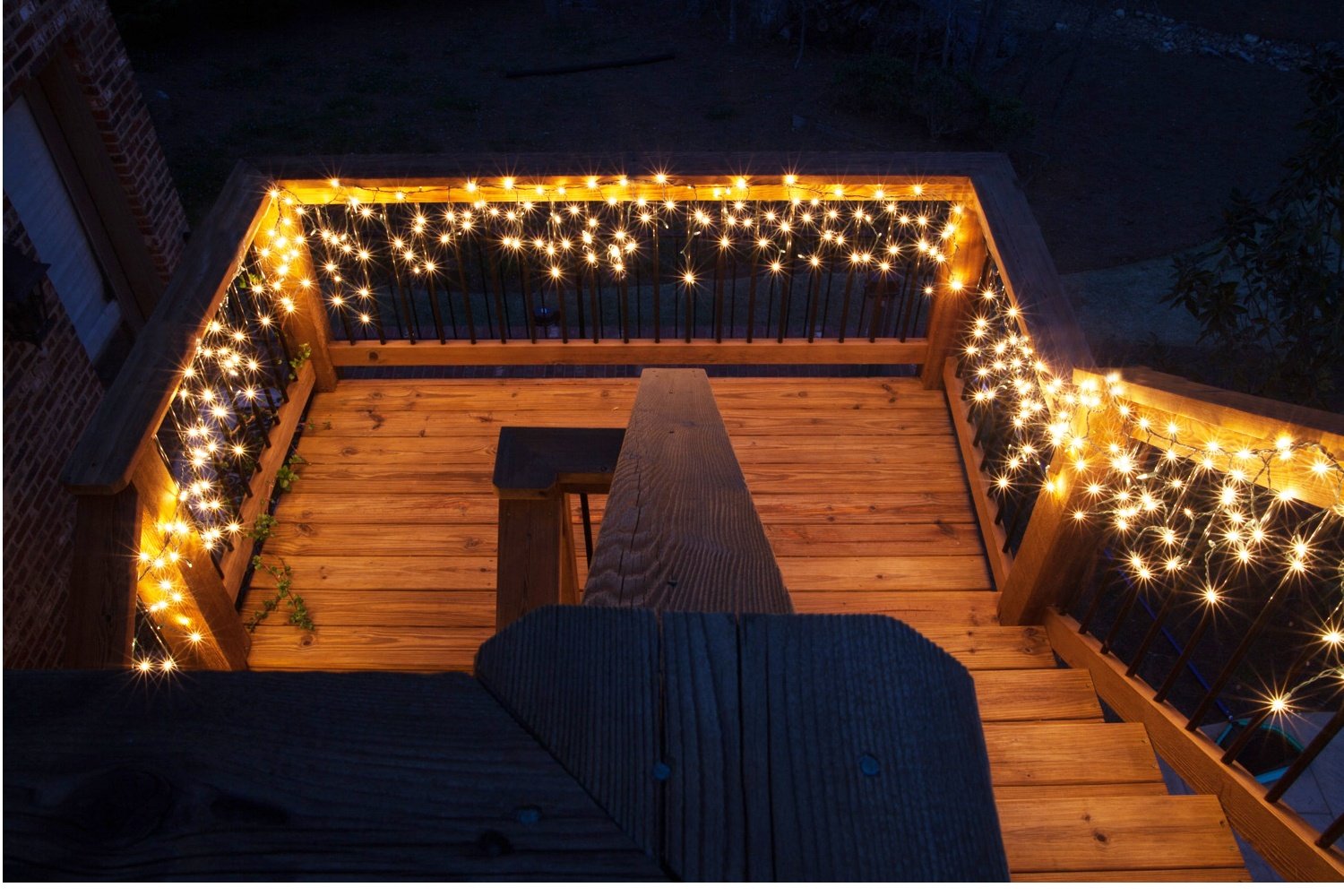 Deck Lighting for Privacy