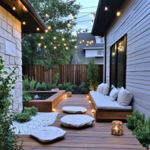 Blog 1 Deck Lights with Planters