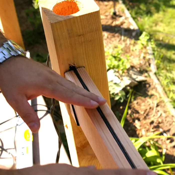 Wire a Deck Post