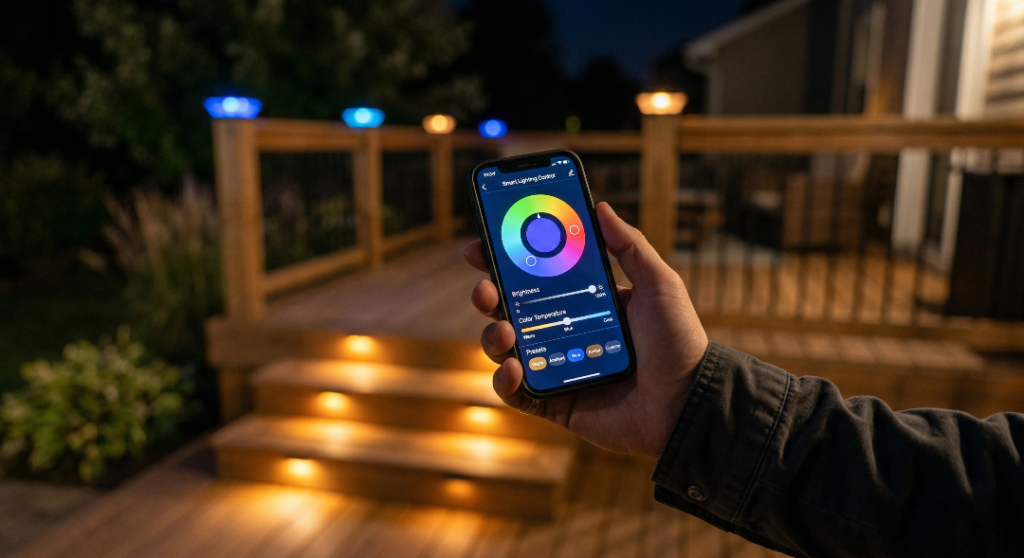color changing deck lights